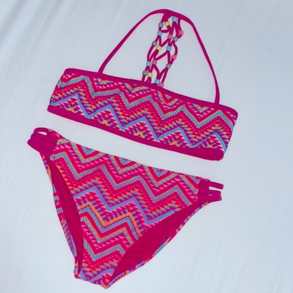 Girls Bikini, Size 14 - Aztec design bathing suit
